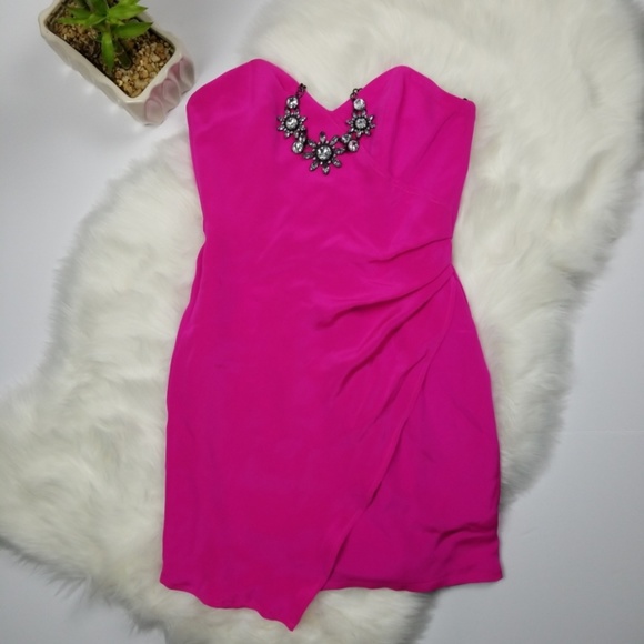 Naven 100% Silk Pink Mini Dress -Size S - Picture 1 of 5